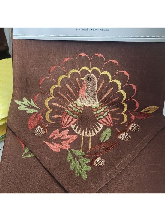 design imports Other - NWT Table Runner Thanksgiving Turkey  70” x 14”